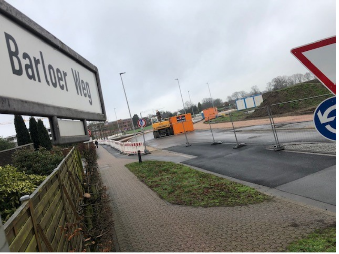 Verkehr am Barloer Weg (Richtung Krankenhaus) rollt ab Mittwoch wieder ...