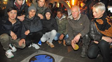 Bild: Die Aktion "Engel der Kulturen" (Copyright: Bruno Wansing, Stadt Bocholt)