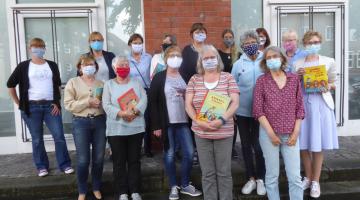 Teilnehmer der Vorlesepaten-Schulung im September 2020 (Copyright: Stadtbibliothek Bocholt / Claudia Alders)