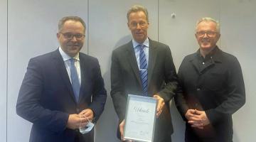 Ludger Dieckhues Jubiläum GF Stadtmarketing und Wifö (Copyright: Stadt Bocholt)