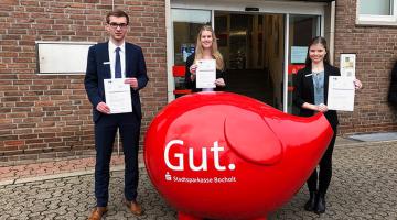 (Auf den Bildern von links: Julius Pasedag, Marie Tepasse und Rebecca Börger)