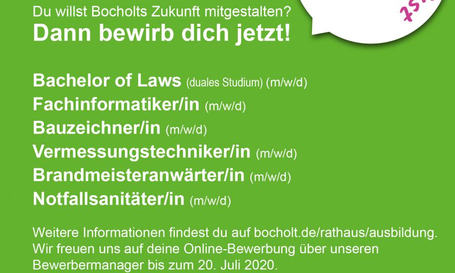 Stellenausschreibung Ausbildung 2021