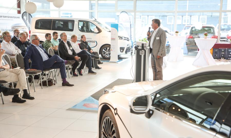 Wasserstoff in der Mobilität, Teilnehmer und Referent: Prof. Michael Brodmann. Aufnahme: Sven Betz