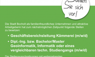 Stellenanzeige GBL Kämmerei/Dipl-Ing. Geoinformatik, Informatik 