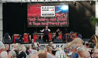 2. Auftritt von Winni Biermann auf der Bocholter Kirmes im Jahr 2018, Foto ©: Stadtmarketing Bocholt